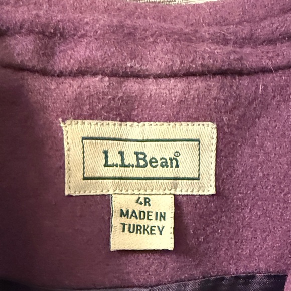 L.L. Bean Purple wool cashmere blend Blazer size 4R - Picture 2 of 12